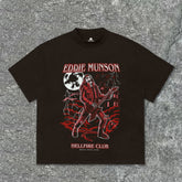 Big & Tall Men's Street Fashion Eddie Monson Hellfire T-Shirt Shorts Suit